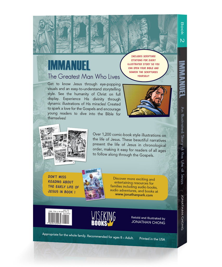 Immanuel - An Illustrated Story of the Life of Jesus - Book 2 - Back Cover