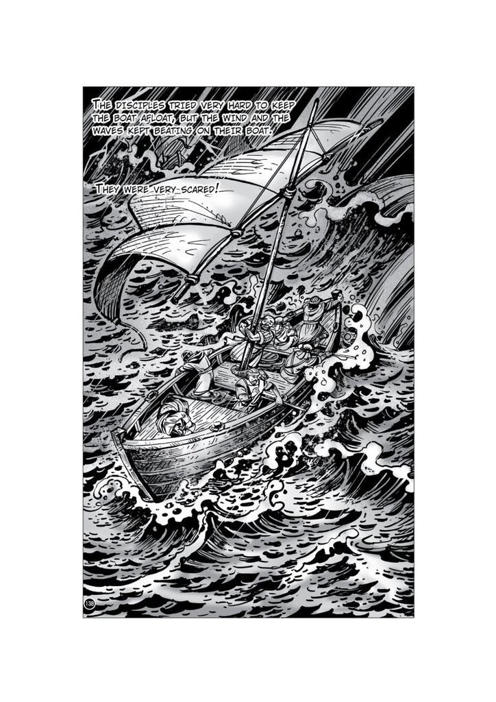 Jesus sleeps while the storm rages